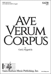 Ave Verum Corpus SATB choral sheet music cover